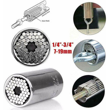 The Universal Wrench™ - Beetno Store - HOME & GARDEN, socket wrenches, STAINLESS STEEL wrech, The Universal Wrench, Universal Socket Adjusts to Fit ANY shape